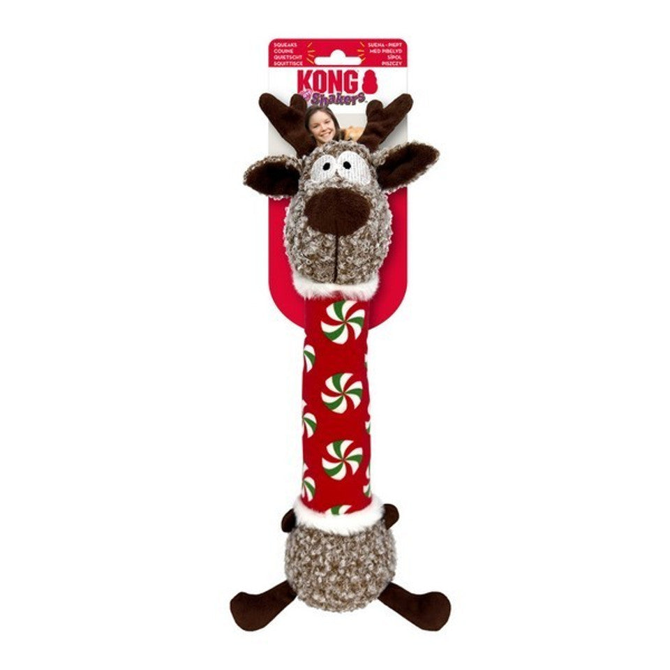 KONG Holiday Shakers Luvs Reindeer Medium