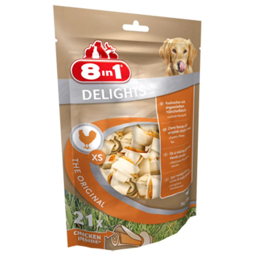 8in1 Delights Value Bag XS Rawhide Dog Treats