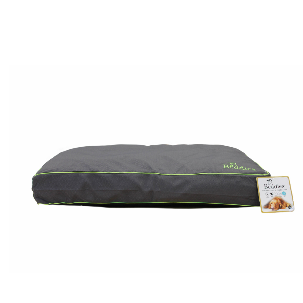 Beddies Waterproof Dog Mattress Charcoal/Lime