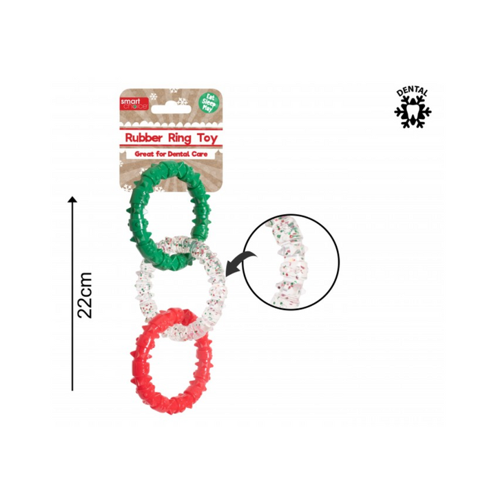 Christmas Rubber Ring Toy - 22cm