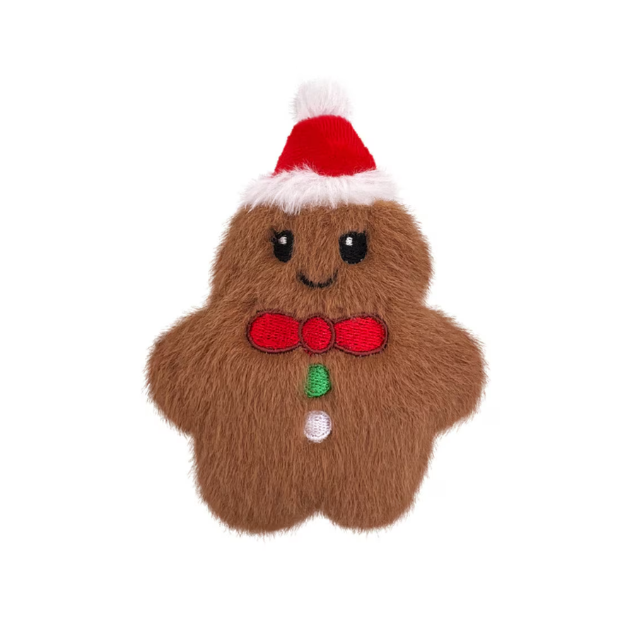 KONG Holiday Snuzzles Mini Gingerbread Brown XS