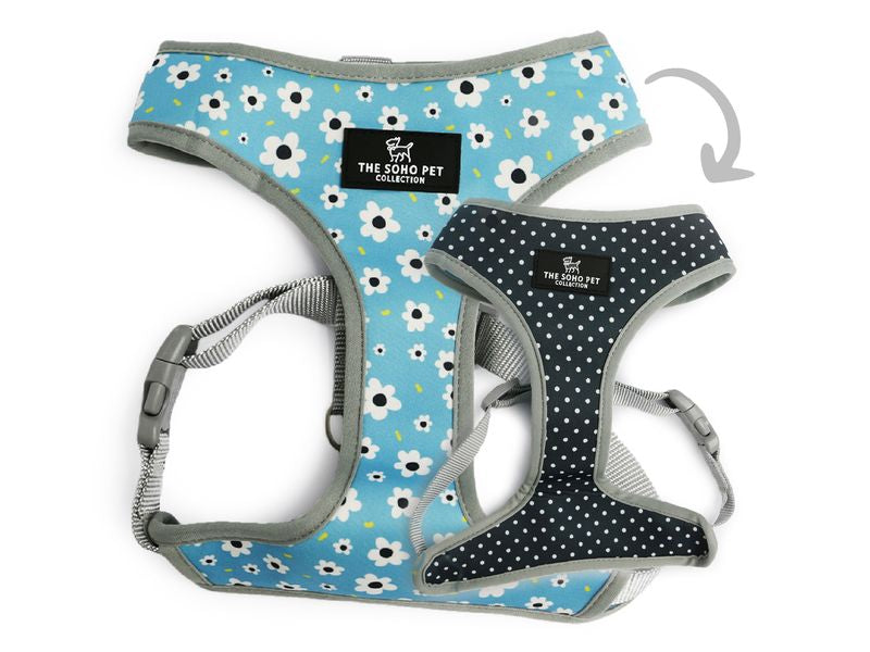 Soho Reversible Harness Daisy/Polka Dot