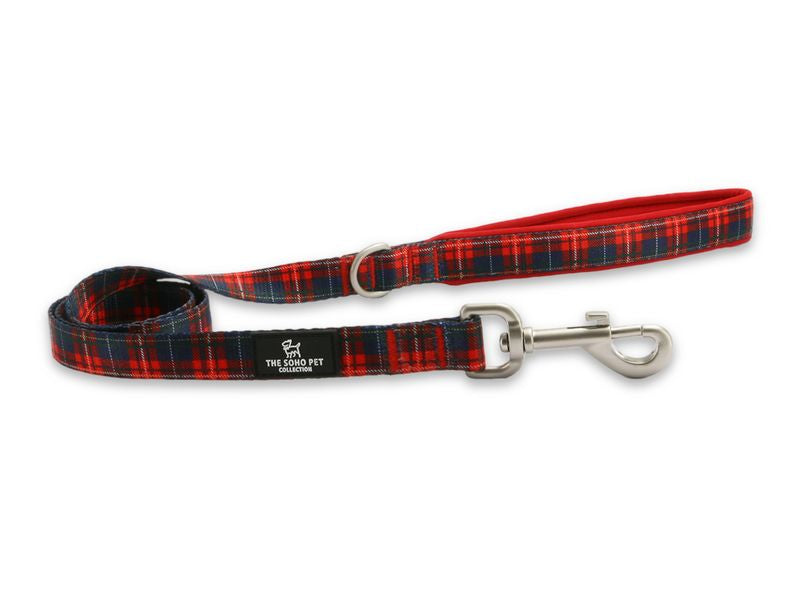 Soho Tartan Nylon Lead 100cm x 19mm