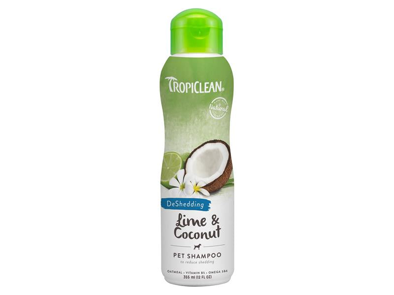 Tropiclean Lime and Coconut Deshedding shampoo