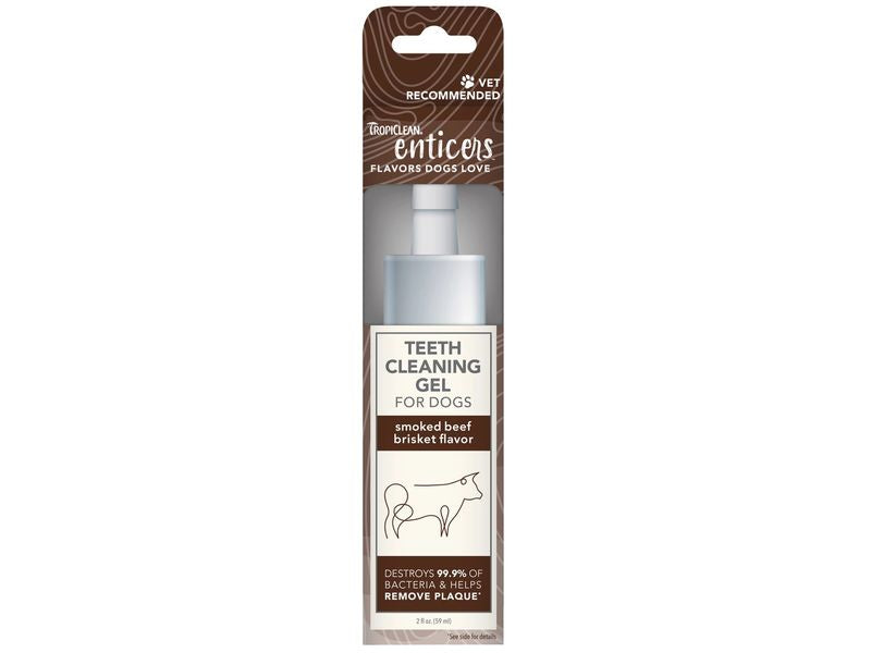 TropiClean Enticers Dog Teeth Cleaning Treat Gel