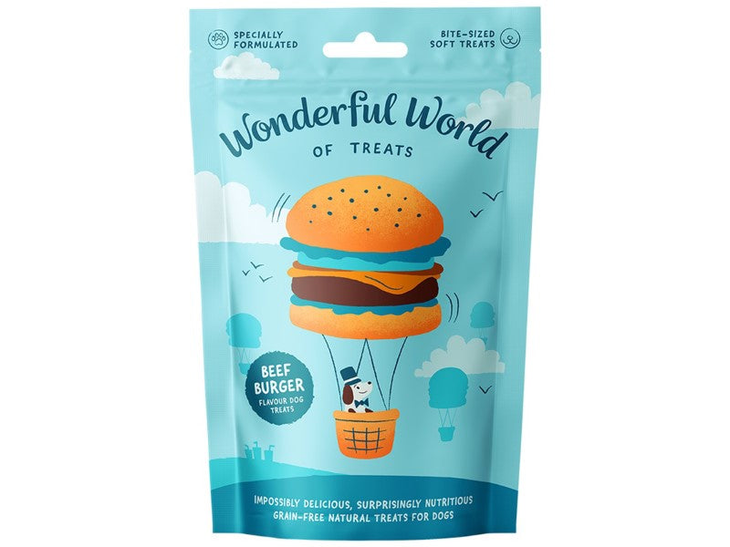 Wonderful World of Treats - Grain Free Burger Treats 50g