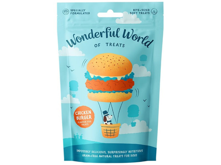 Wonderful World of Treats - Grain Free Burger Treats 50g