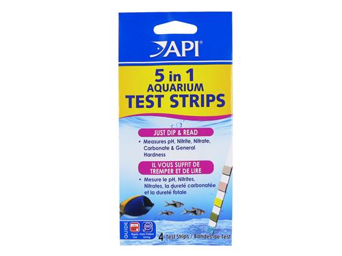 Api 5-in-1 Aquarium Test Strips 4pk