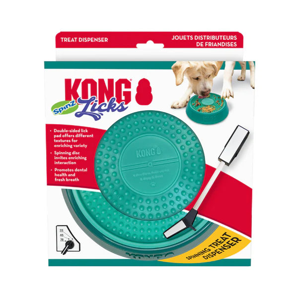 Kong Licks Spinz Slow Feeder and Treat Mat