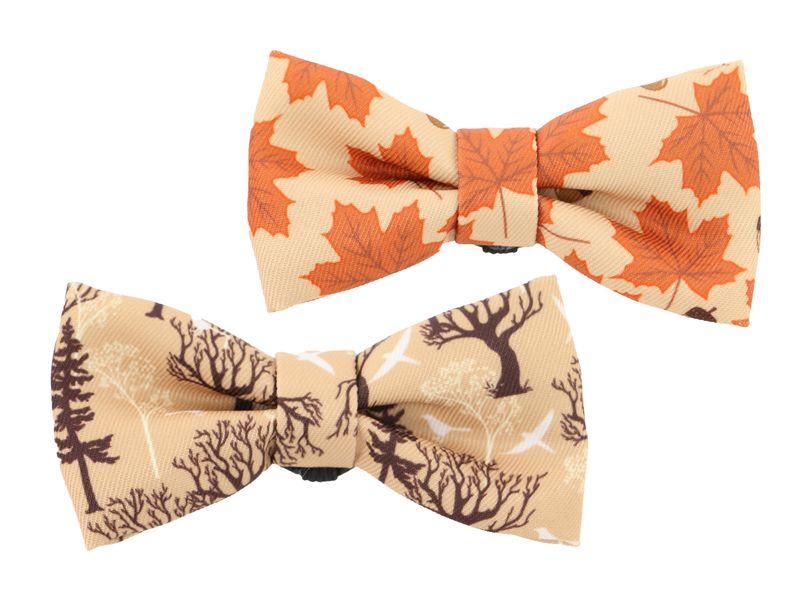 Soho Pet Bow Maple/Woodland - 100% Recycled Fabric