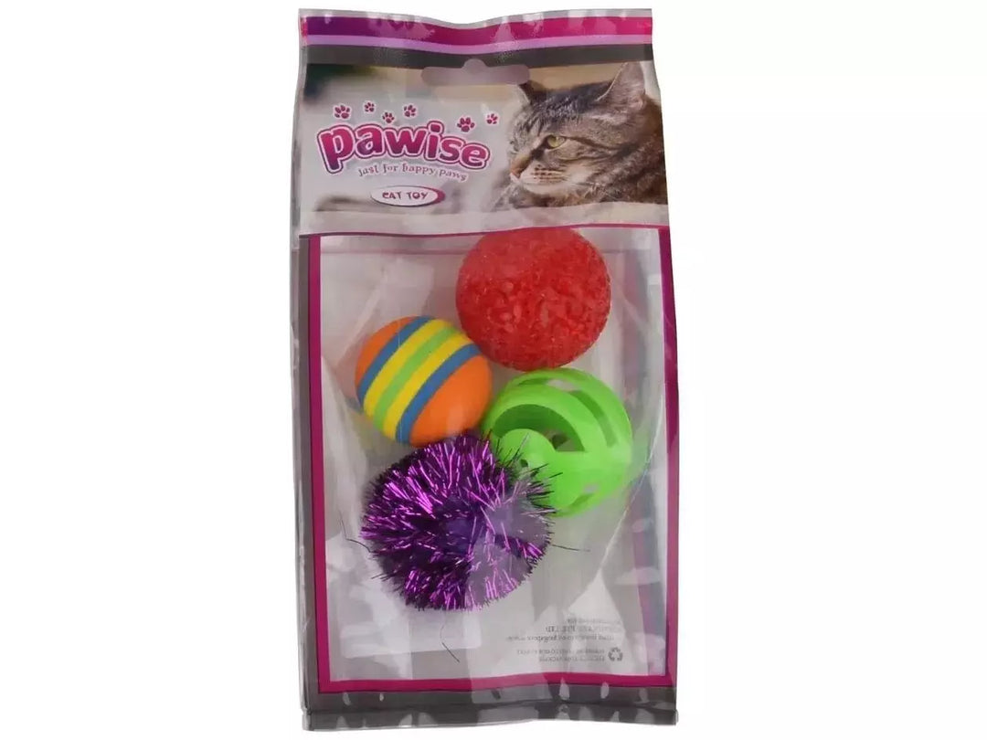 Pawise assorted ball cat toys